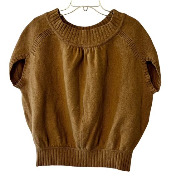 Diane Von Furstenberg 95% Lambswool Cashmere Cap Sleeve Sweater Raglan Small - Picture 9 of 11